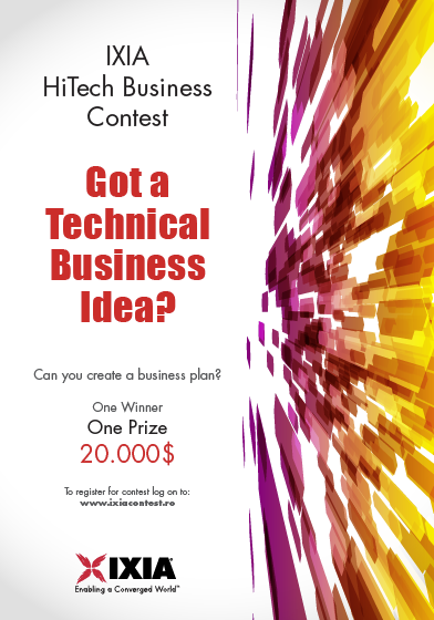 Ixia HiTech Business Contest banner