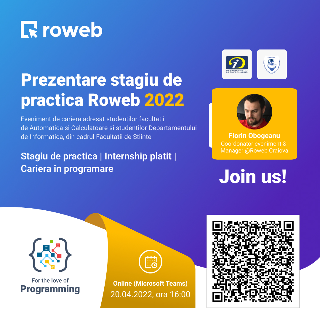 Roweb Development – Stagiu de practica online