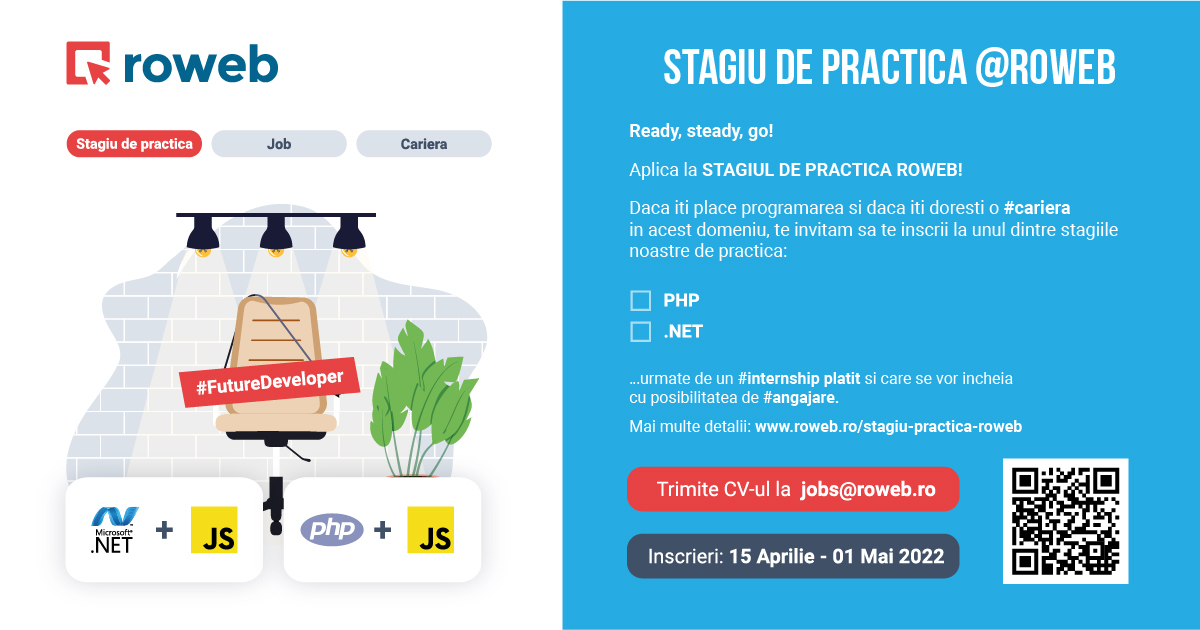 Roweb Development – Stagii de practica 2022