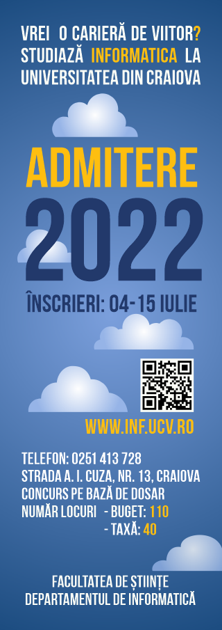 Admitere 2022 - Informatica